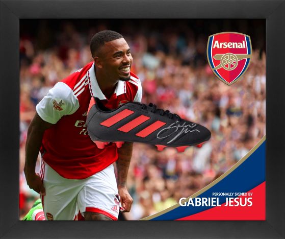 Gabriel Jesus Signed Boot Framed Display - Memorabilia Framers Shop